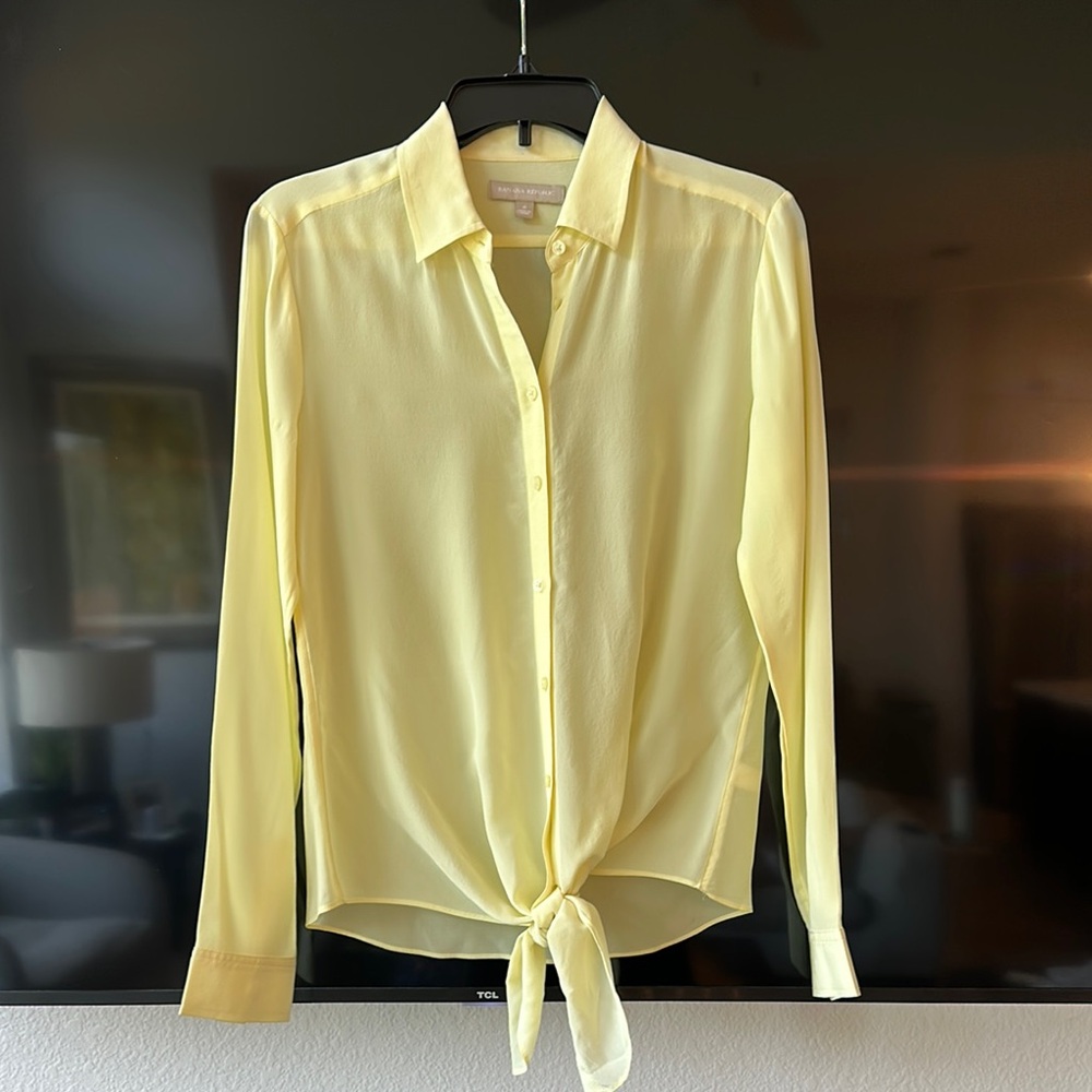 Banana Republic Yellow Button Down Shirt